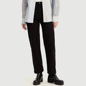 Levi's Ribcage Straight Ankle Pant Black Size 29